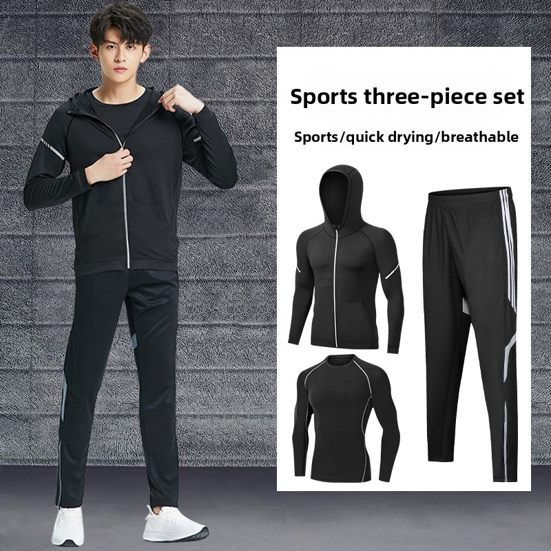 Running Gear Equipment - Men's Running Sport Set Qui Dry
