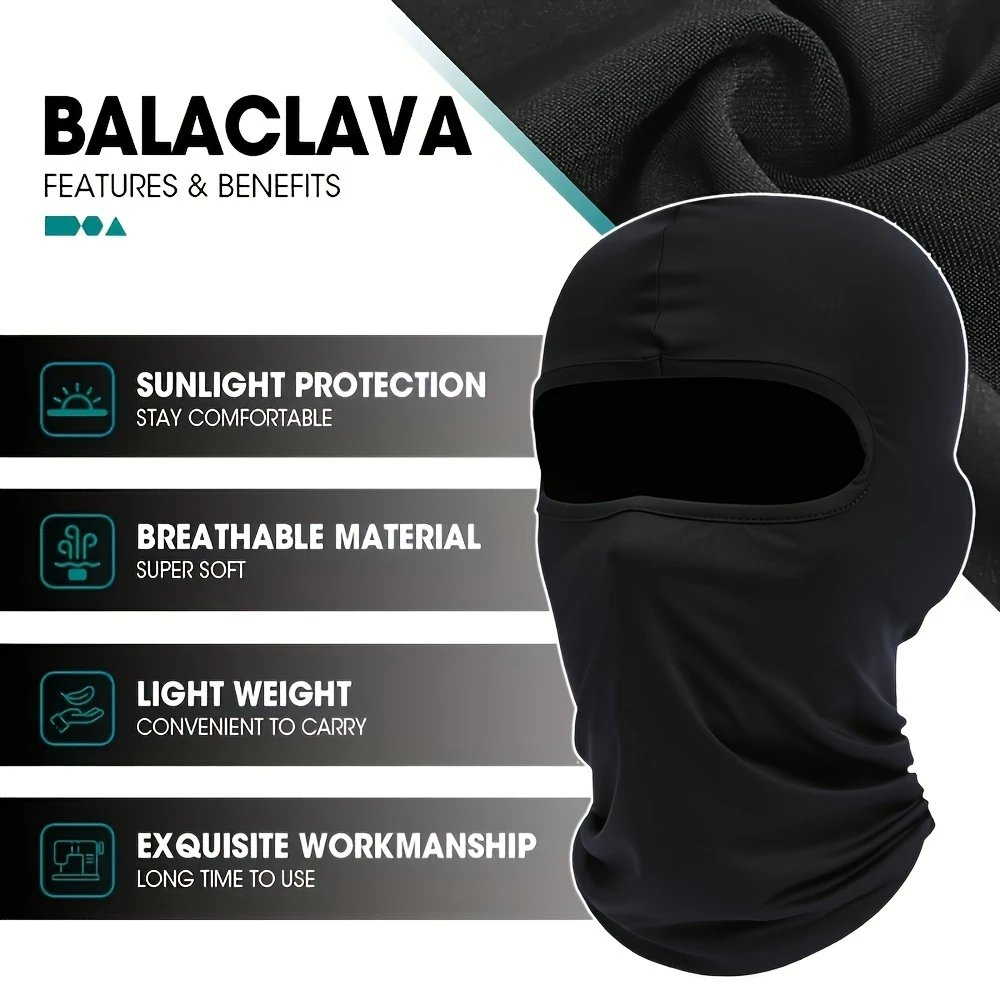 Running Gear Outdoor - Full Face Mask Balaclava, Quick-Dry Breathable