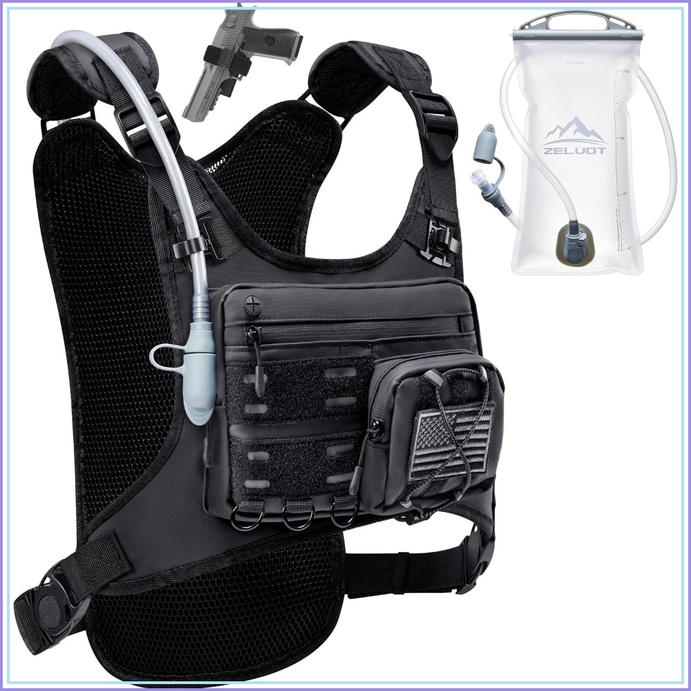 Running Gear For Marathon - Running Vest with 2L Water Bladder,