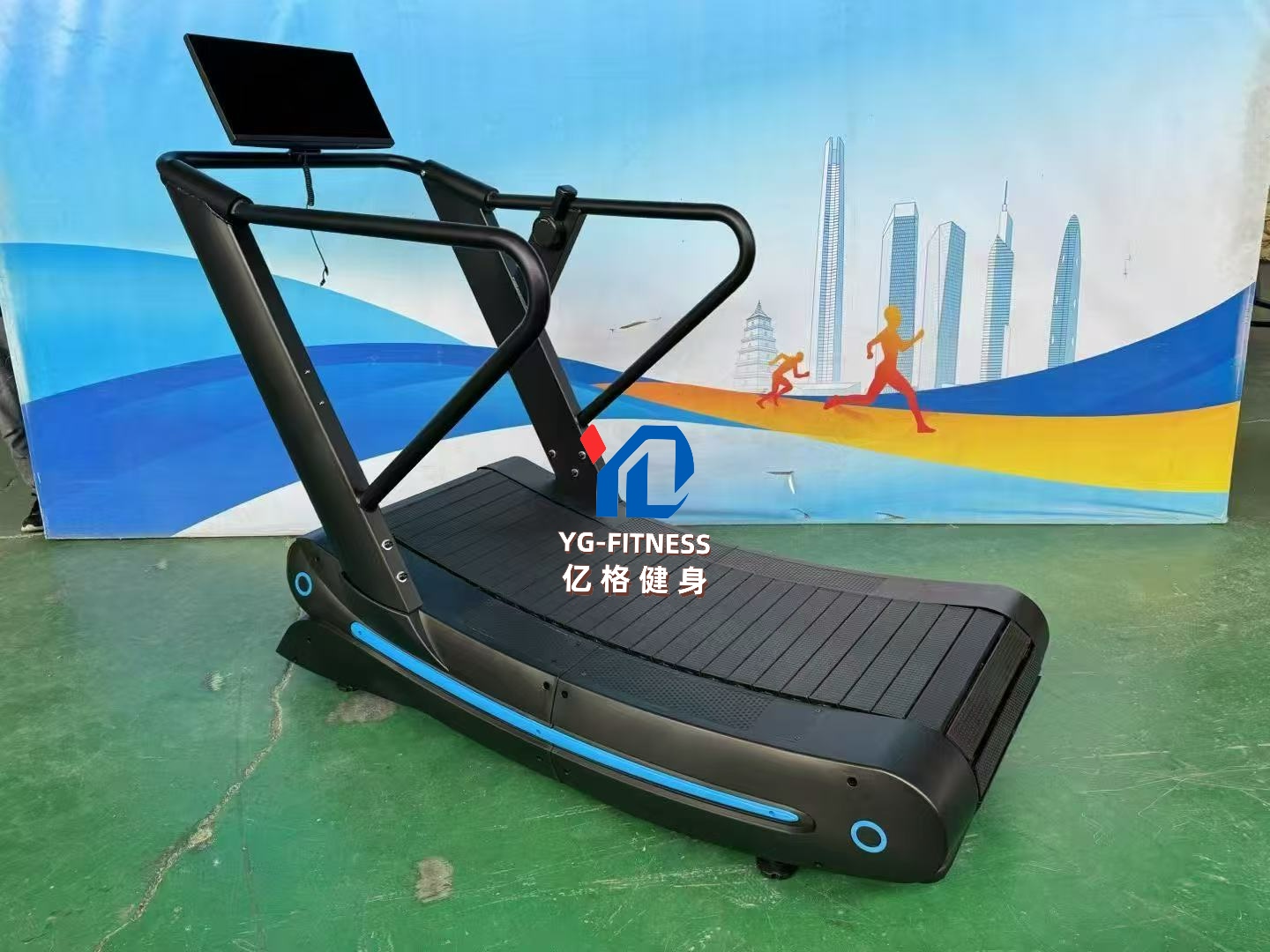 Running Gear Equipment - Commercial Manual Treadmill for Cardio Training
