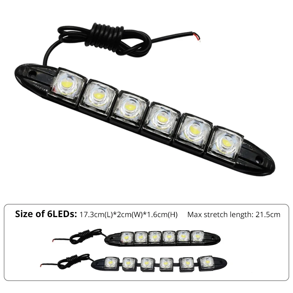 2PCS LED Waterproof DRL Light  - Running Headlamp Led recensie en prijs