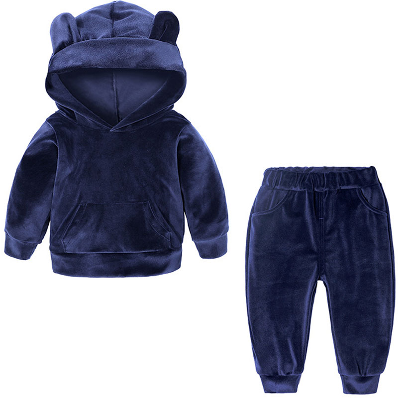 Baby Boys Girls Velvet Hooded  - Running Gear Kids recensie en prijs