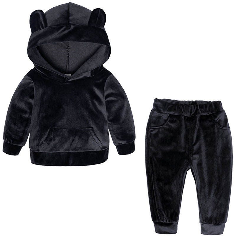 Baby Boys Girls Velvet Hooded  - Running Gear Kids recensie en prijs