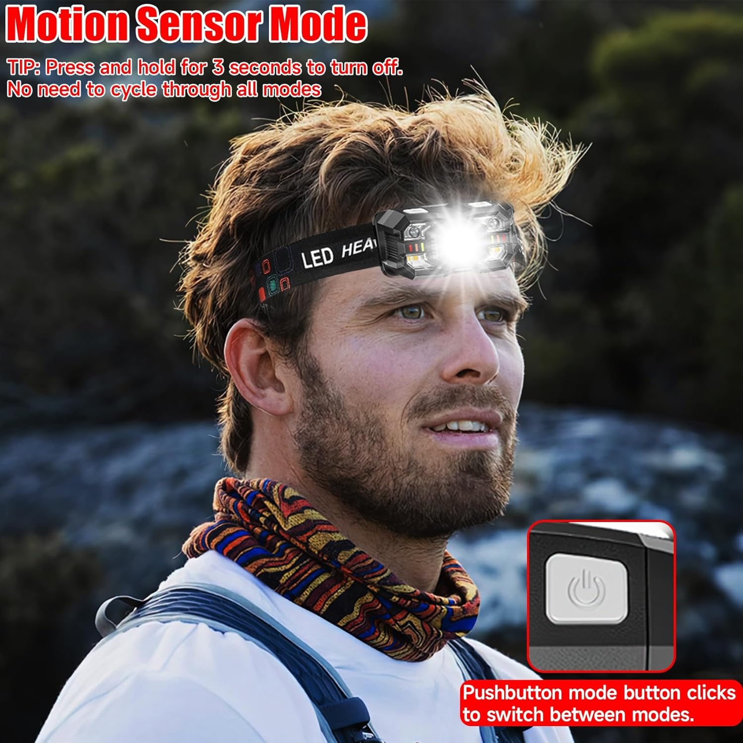 12-Pack Rechargeable Headlamps - Running Headlamp Led recensie en prijs