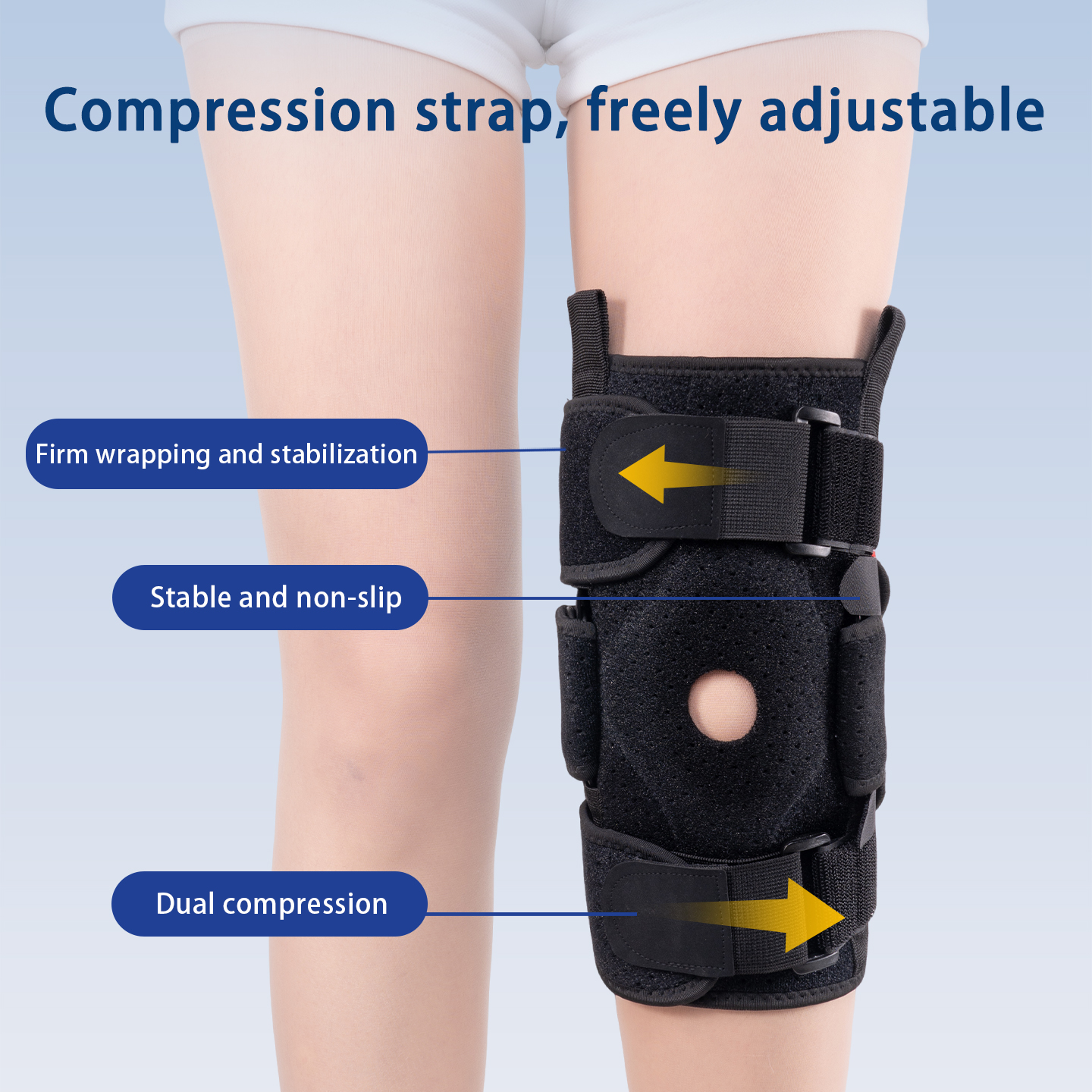 Adjustable knee sleeve with la - Compression Calf Sleeve recensie en prijs