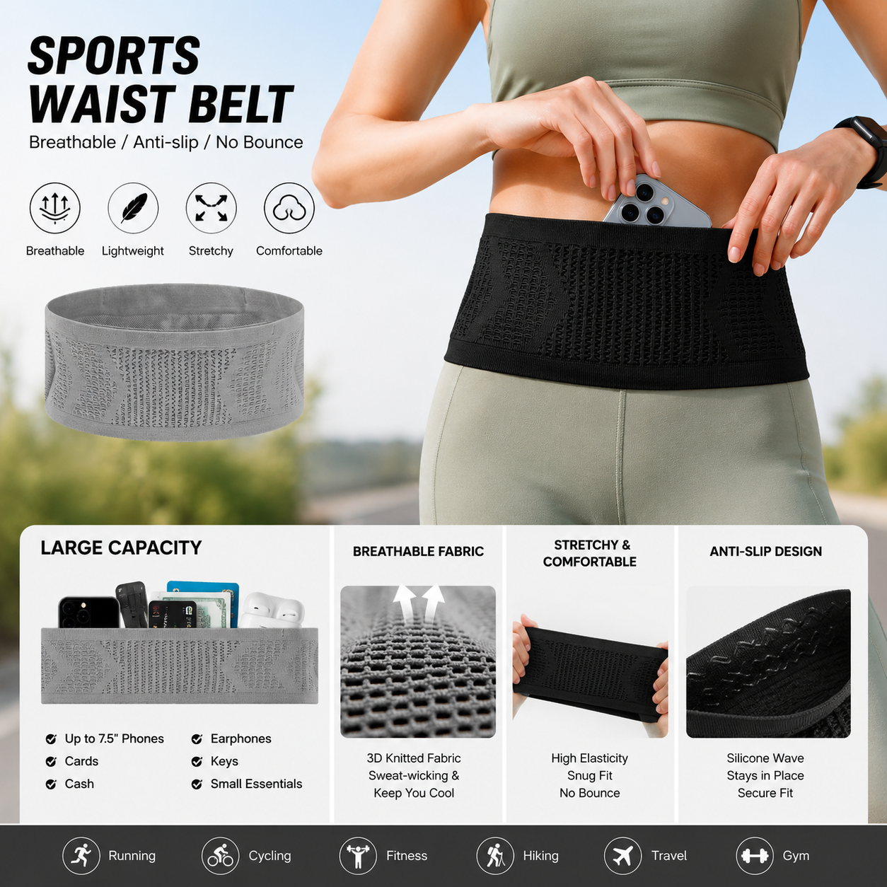 Invisible Anti-Theft Running W - Running Gear For Marathon recensie en prijs