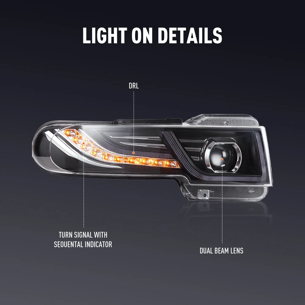 2PCs Car Styling Head Lamp for - Running Headlamp Led recensie en prijs
